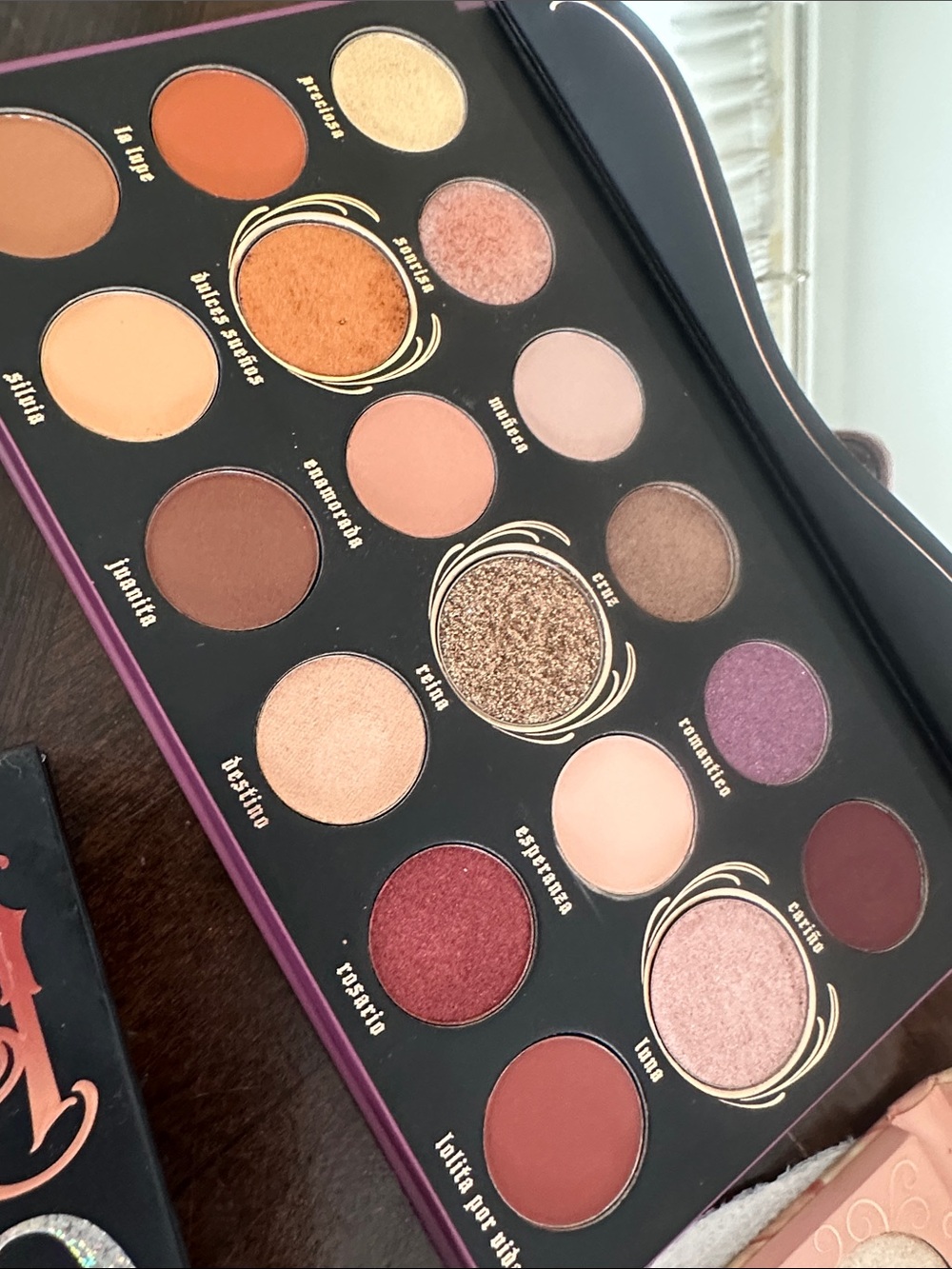 Kat Von D Eyeshadow Palette in Purple with Pink Script - Picture 5 of 5